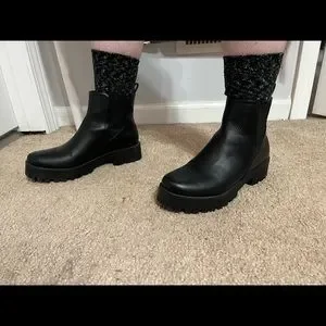 Steve Madden Shoes Steve Madden Dover Black Leather Boot Size 9m Poshmark